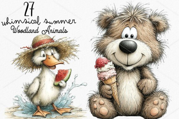 Download Whimsical Summer Woodland Animals PNG - Woodland animals png Collection