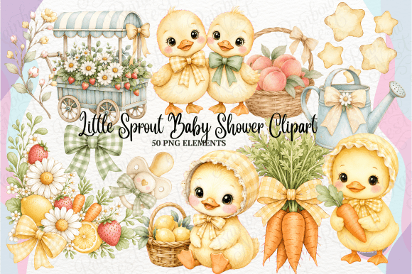 Download Little Sprout Baby Shower Clipart - Clipart Collection