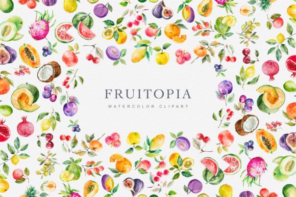 Download Watercolor Fruit Clipart Collection - Clipart Collection