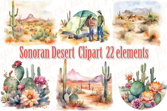 Download Sonoran Desert Clipart,Watercolor Desert - Clipart Collection