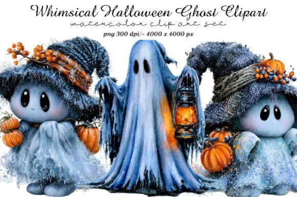 Download Whimsical Halloween Ghost Clipart - Clipart Collection