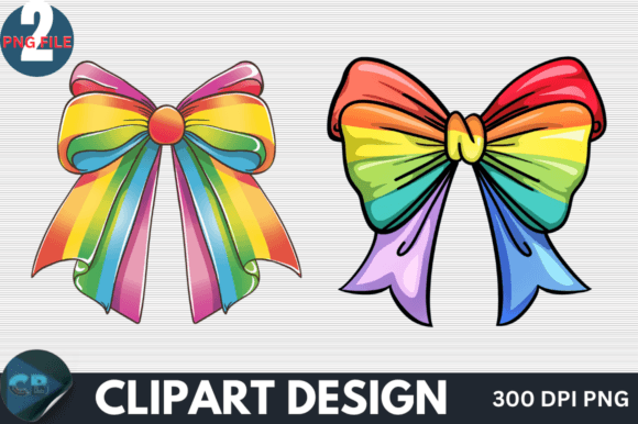 Download Colorful Rainbow Bow Clipart PNG - Clipart Collection