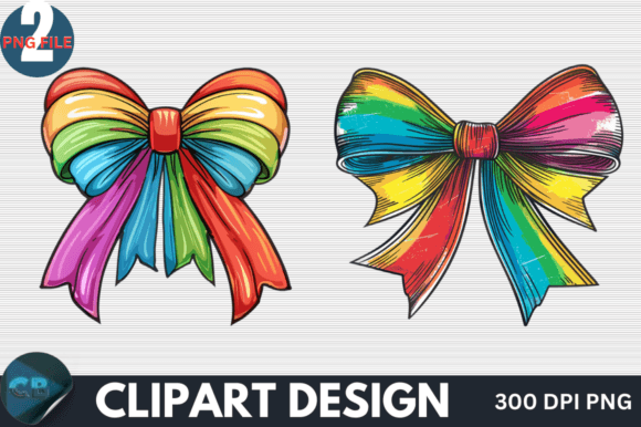 Download Colorful Rainbow Bow Clipart PNG - Clipart Collection