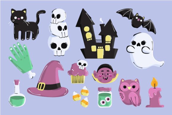 Download Halloween Aesthetic Clipart Illustration - Clipart Collection