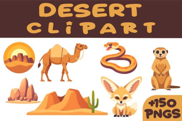 Download Desert Clipart Bundle, Cactus, Sand Dune - Clipart Collection