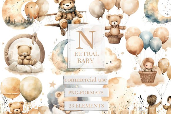 Download Neutral Baby Clipart, Baby Teddy Bear - Clipart Collection