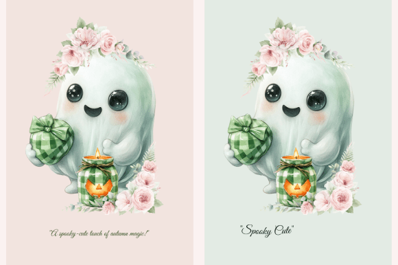 Download Spooky Cute Autumn Ghost Clipart - Clipart Collection