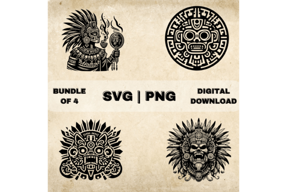 Download Tezcatlipoca SVG Bundle, Aztec God Clipart - Clipart Collection