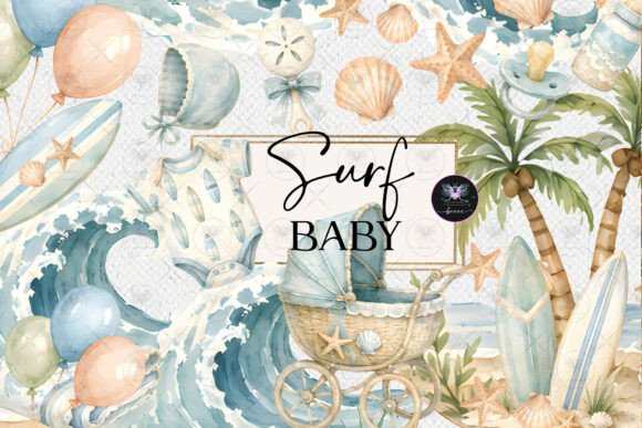 Download Surf Baby Board Clipart - Clipart Collection