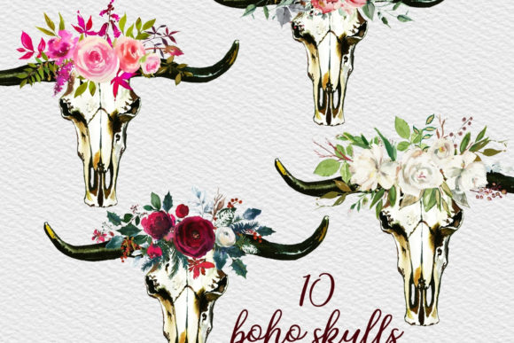 Download Bull Skulls Clipart, Bohemian Clipart - Clipart Collection