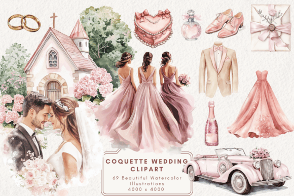 Download Coquette Wedding Clipart - Clipart Collection