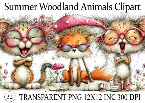 Download Summer Woodland Animals PNG Clipart - Clipart Collection