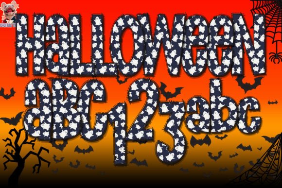 Download Cute Ghosts Halloween Alphabet Clipart - Clipart Collection