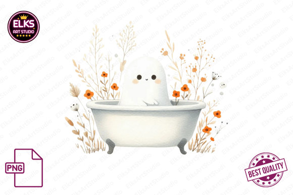 Download Vintage Fall Ghost Clipart, Autumn Boho - Clipart Collection