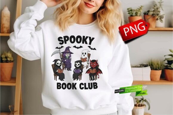 Download Spooky Book Club Bookish Halloween PNG - Premium Resources