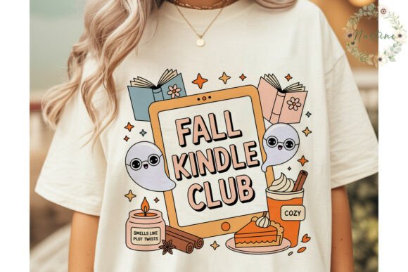 Download Cozy Autumn Reading Ghosts PNG Clipart - Clipart Collection