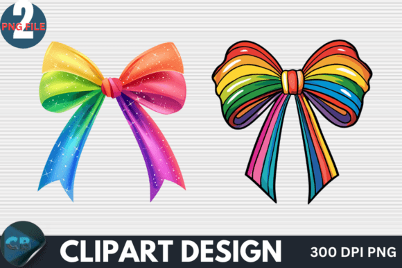 Download Colorful Rainbow Bow Clipart PNG - Clipart Collection