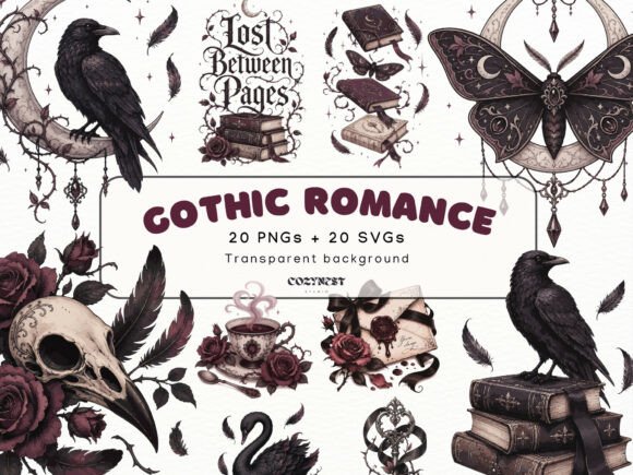 Download Gothic Romance Book Clipart, Bookish PNG - Clipart Collection