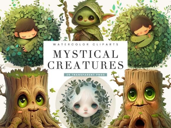 Download Mystical Woodland Creatures Clipart - Clipart Collection