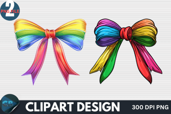 Download Colorful Rainbow Bow Clipart PNG - Clipart Collection
