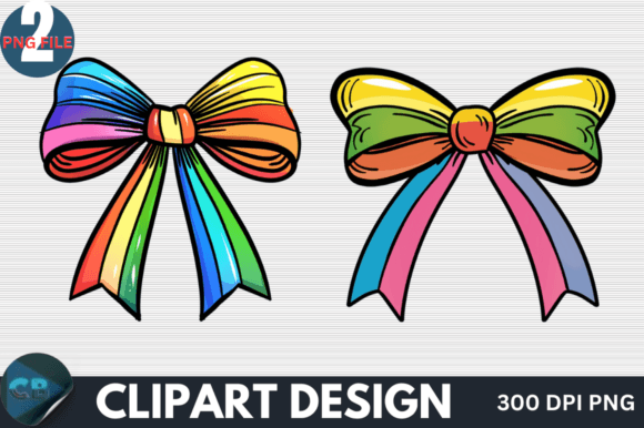 Download Colorful Rainbow Bow Clipart PNG - Clipart Collection