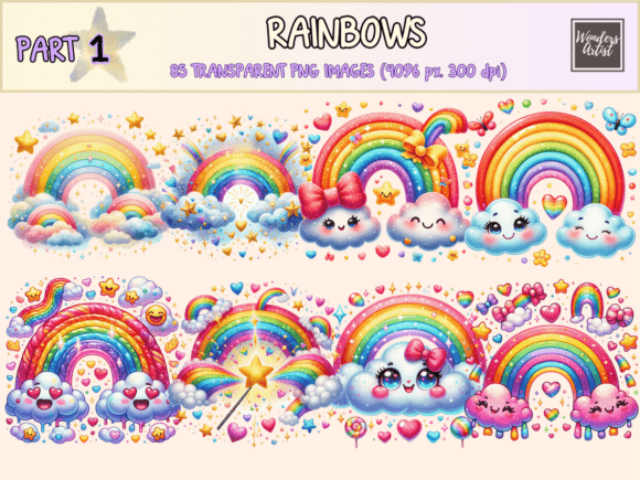Download Rainbows Clipart - Clipart Collection