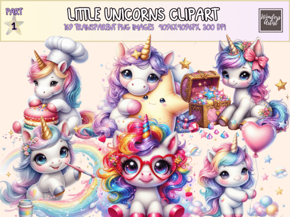 Download Little Unicorns Clipart - Clipart Collection