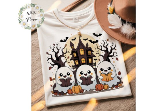 Download Reading Ghosts Halloween PNG Clipart - Clipart Collection