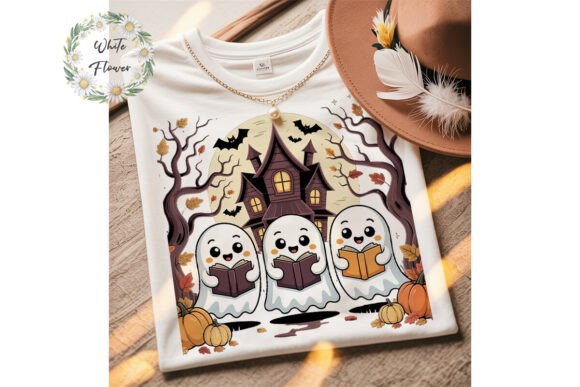 Download Reading Ghosts Halloween PNG Clipart - Clipart Collection